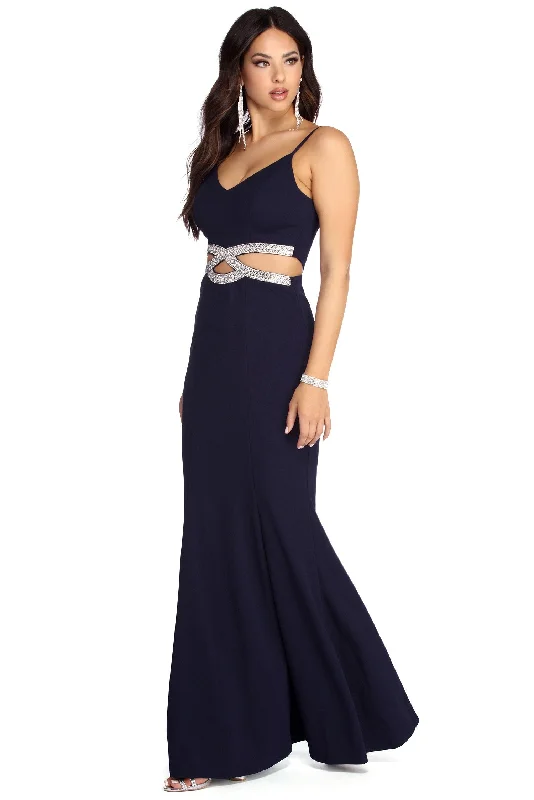 Buy Now Liza Formal Rhinestone Mermaid Dress