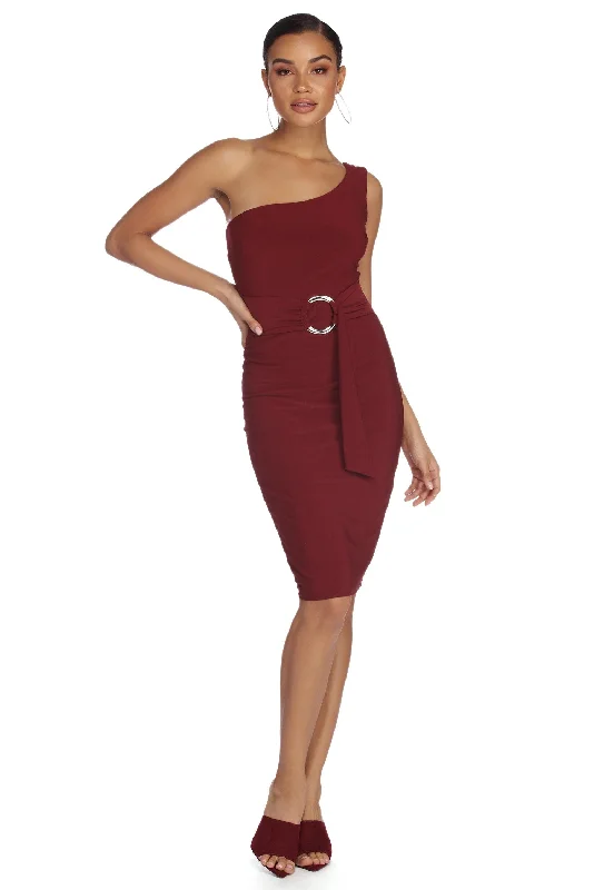 Super Bargain Just Own Knit Midi Dress