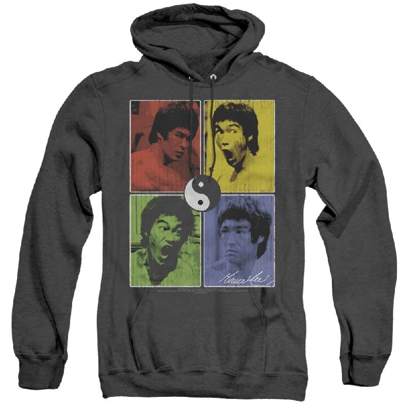 Fantastic Offers Bruce Lee Enter Color Block - Heather Pullover Hoodie