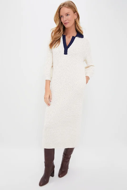 Unbeatable Prices Ivory and Navy Altea Dress