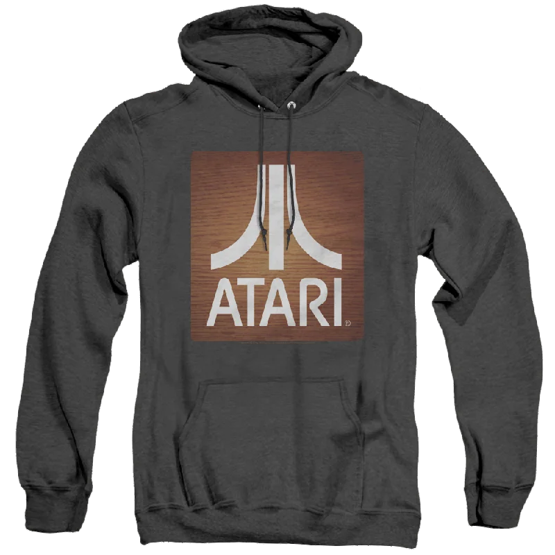 Discount Mania Atari Classic Wood Square - Heather Pullover Hoodie