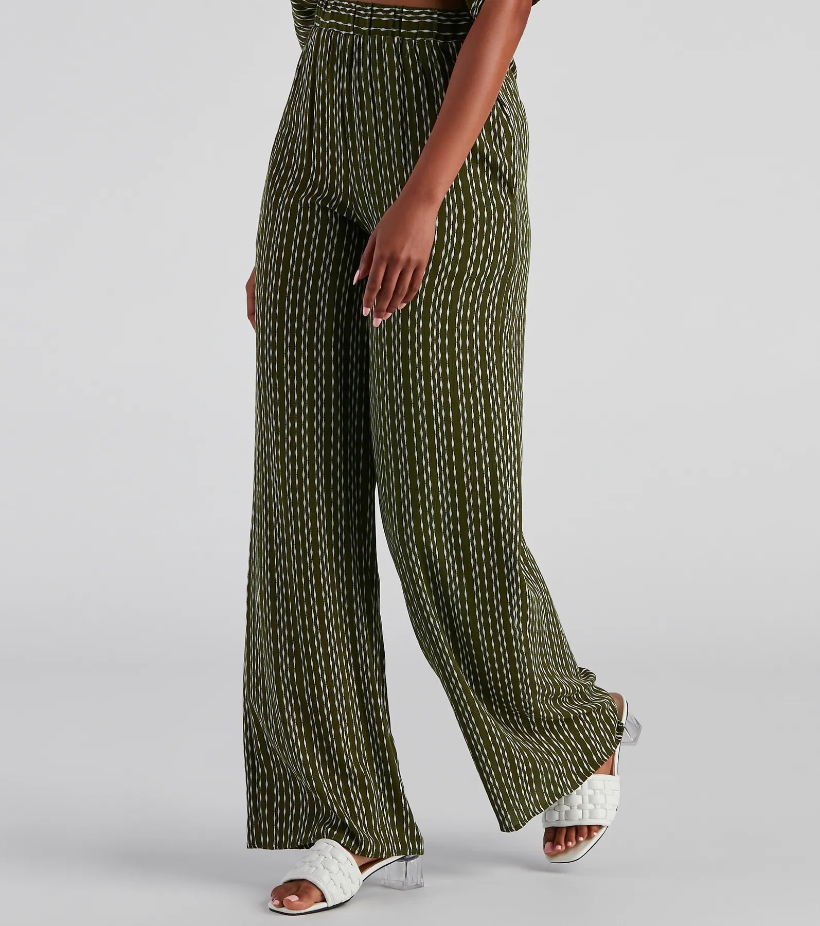 Price Break In Line High Rise Striped Pants