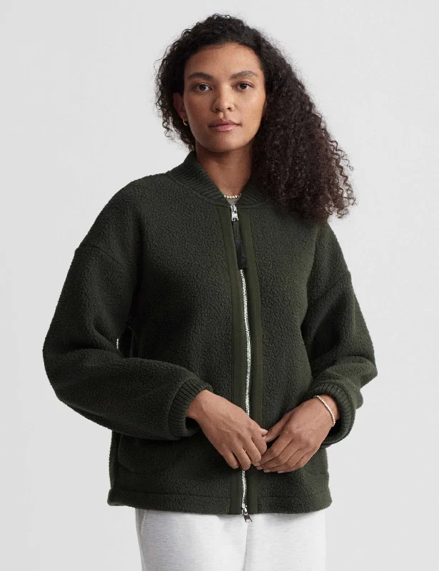 Holiday Sale Willmont Patch Pocket Fleece - Dark Resin Green