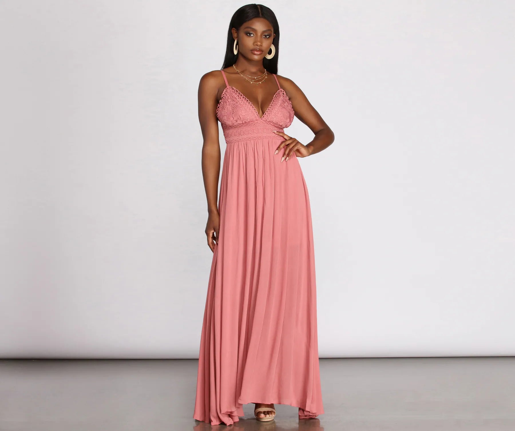 Don’t Miss Out Breezy Babe Crochet Maxi Dress