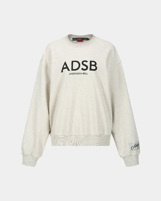 (WOMEN) ADSB BIG LOGO SWEATSHIRTS atb1302w(OATMEAL)