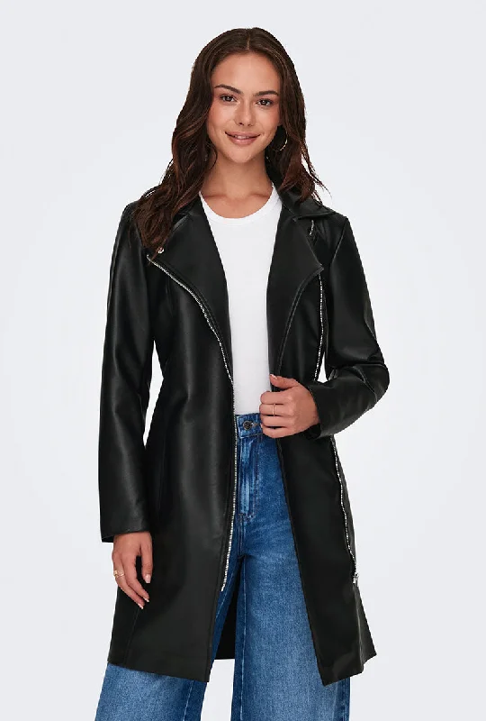 Unmissable Offer JDY ETTA LONG FAUX LEATHER COAT