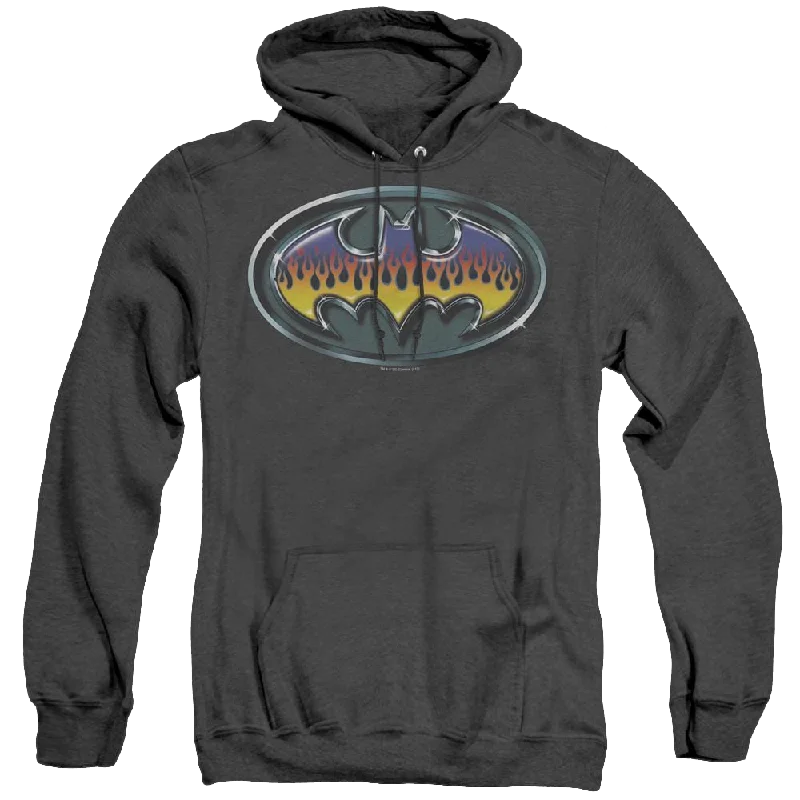 Mega Deal Dc Batman Hot Rod Shield - Heather Pullover Hoodie