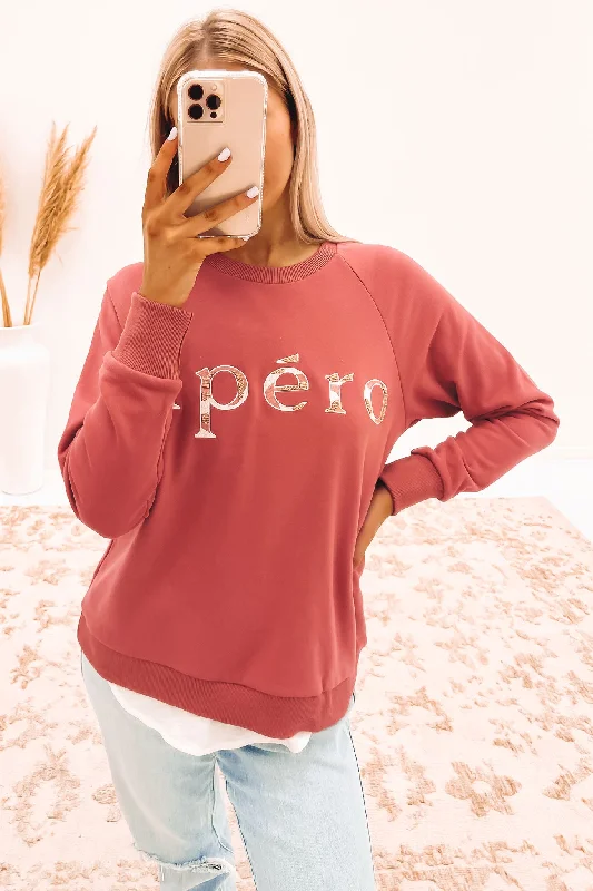 Special Price Mae Embroidered Jumper Raspberry