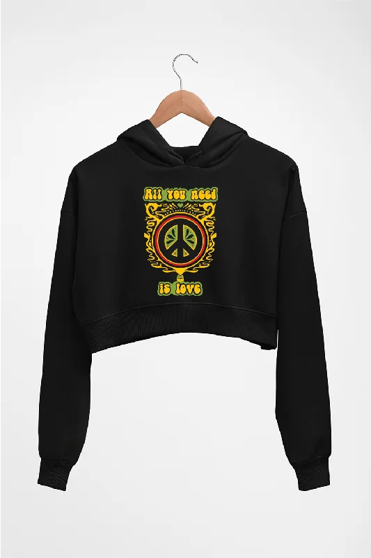 Unbeatable Prices Psychedelic Love Crop HOODIE FOR WOMEN