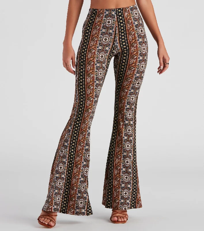 Price Fest Sun Dance Paisley Flare Pants