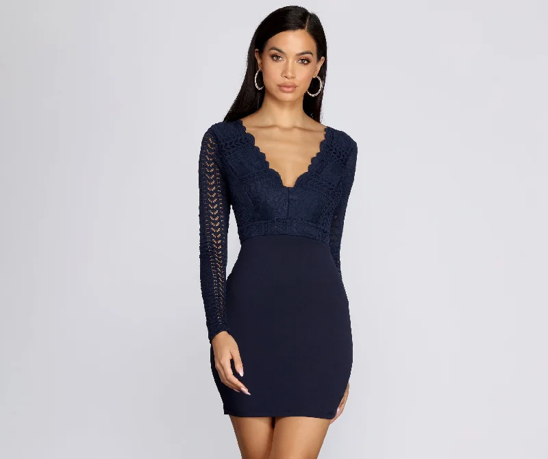 YEAR-End Clearance In Love In Lace Crochet Dress