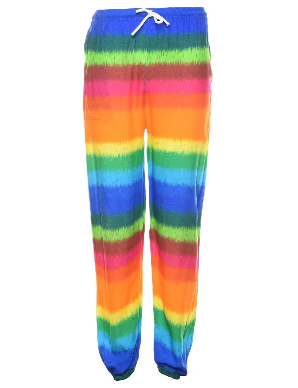 Year-End Sale Striped Rainbow Trousers - W22 L29