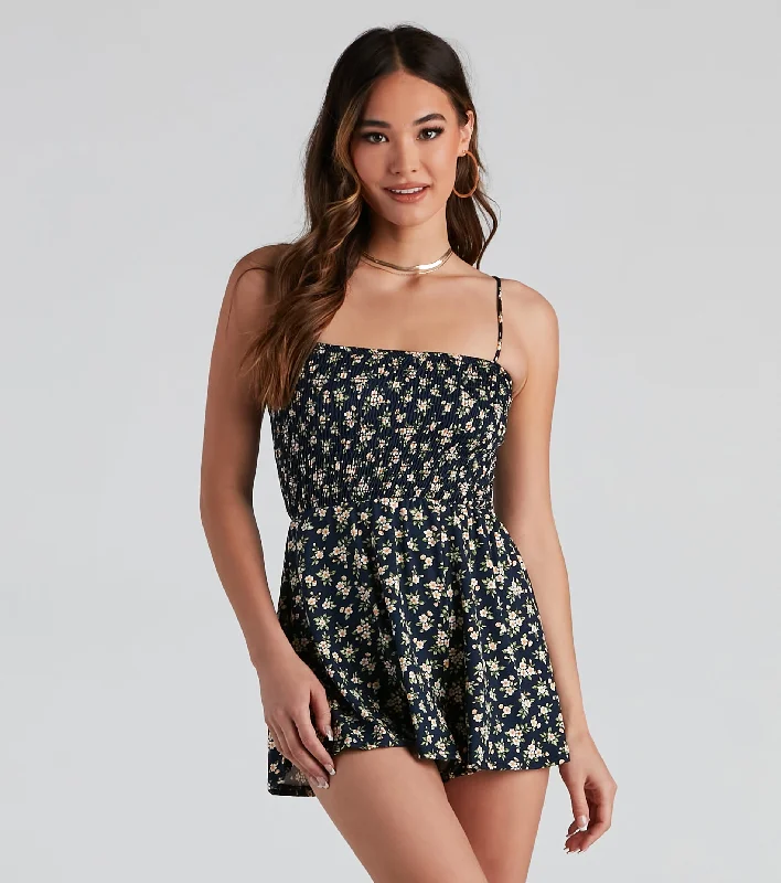 Exclusive Preview Sweet Vibes Ditsy Floral Romper