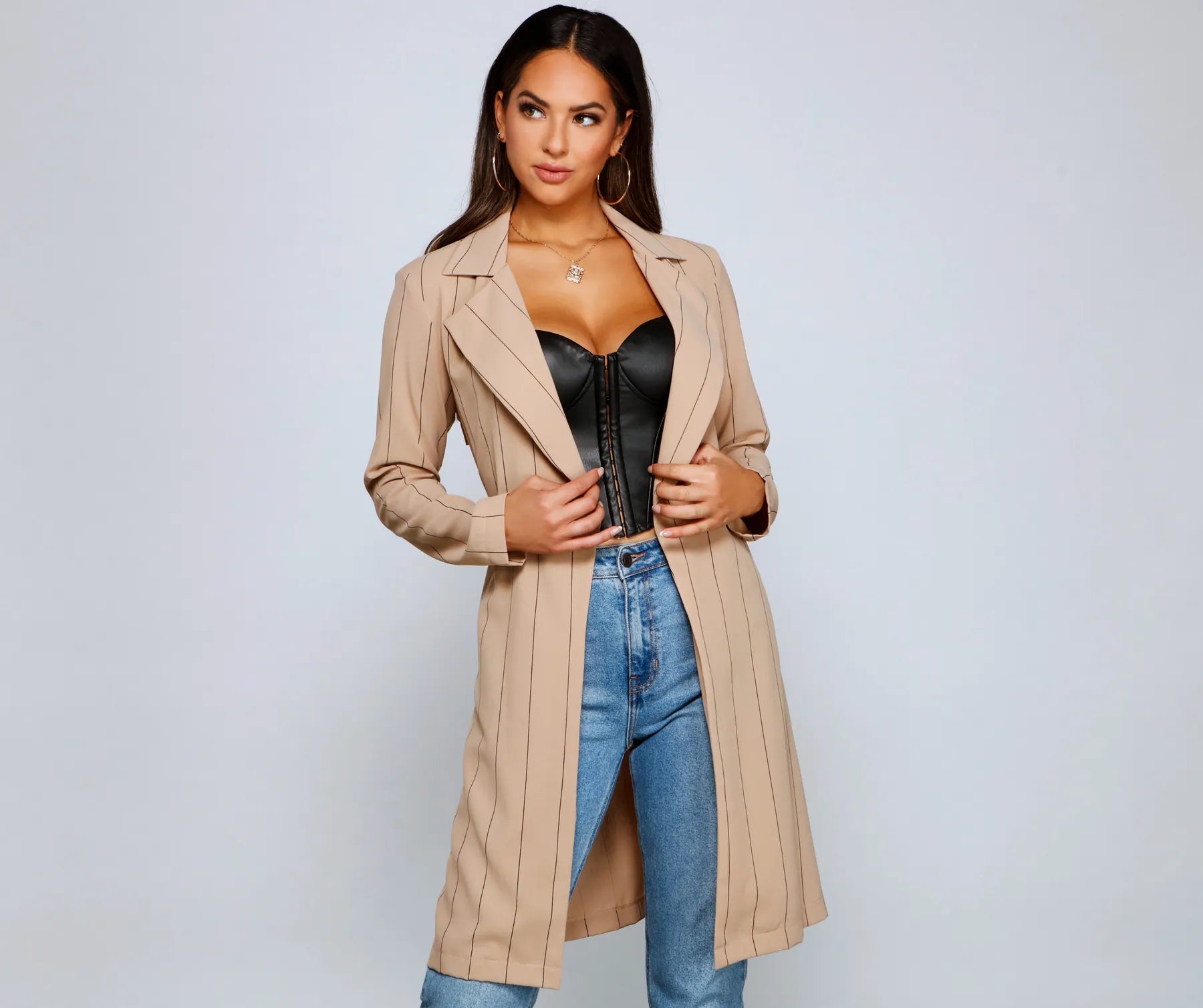 Savings Event Striped For Style Trench