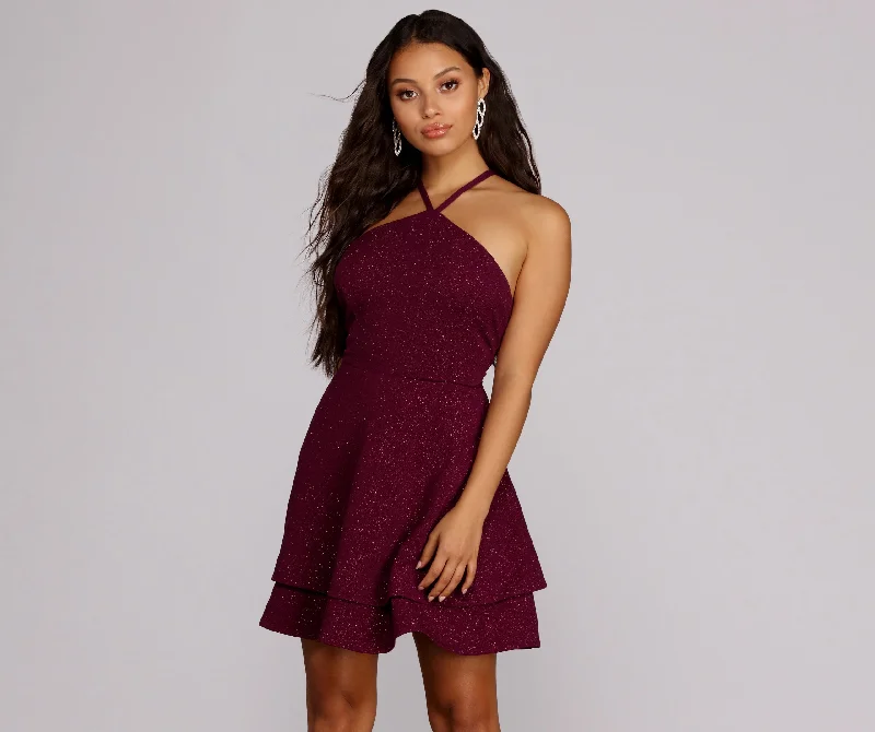 Price Reduction Living For The Glam Glitter Dress
