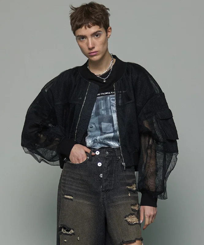 Limited Edition Tulle Layered Blouson