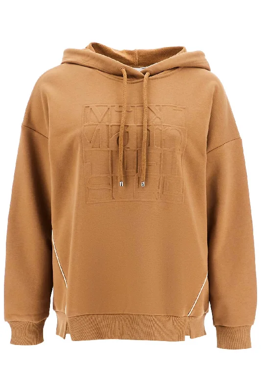 Price Rollback Hooded Sweatshirt With Piping  - Brown