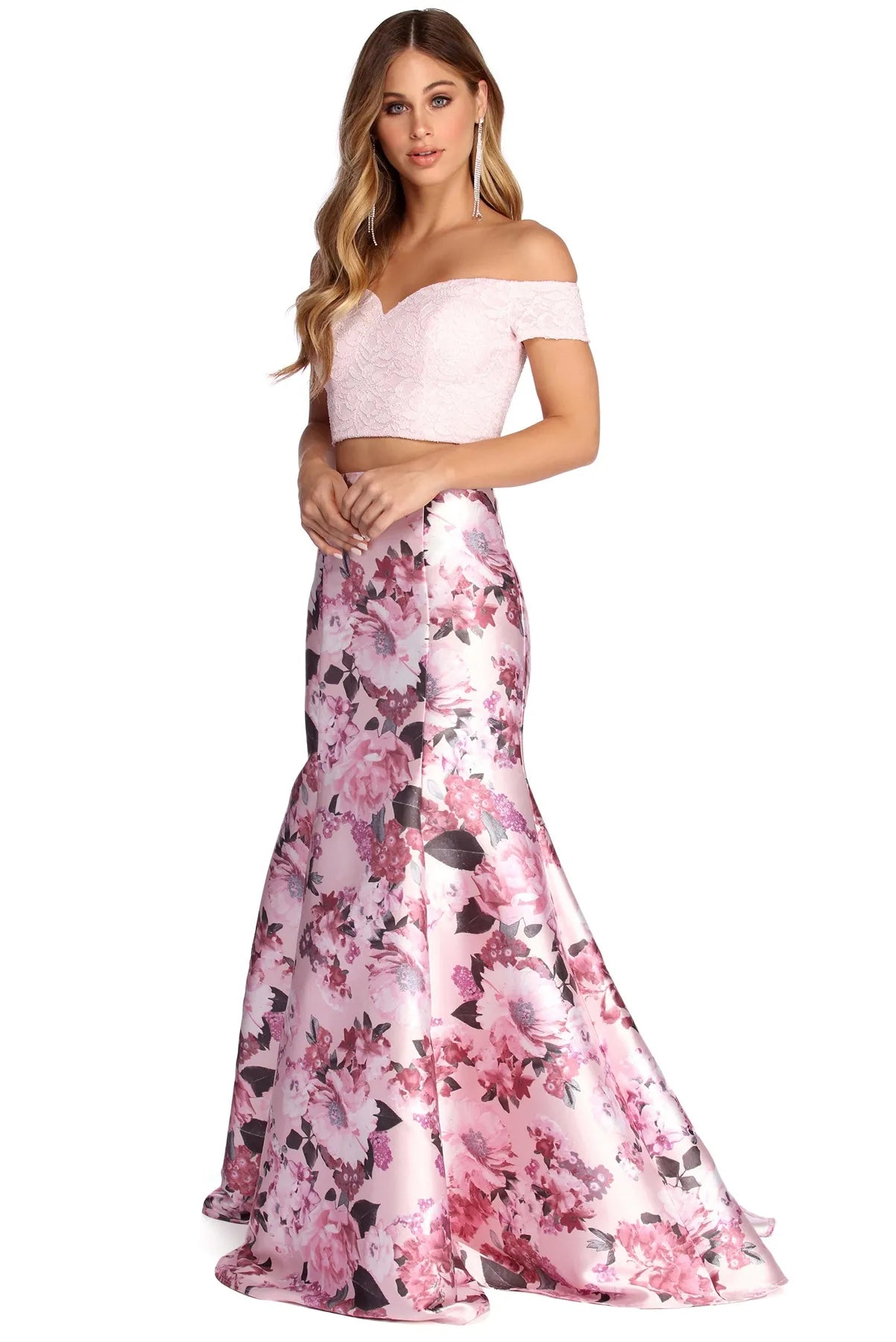 Limited Quantity Mel Lace Two Piece Dress