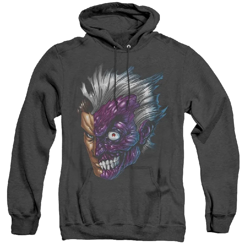 Members Only Dc Batman Just Face - Heather Pullover Hoodie
