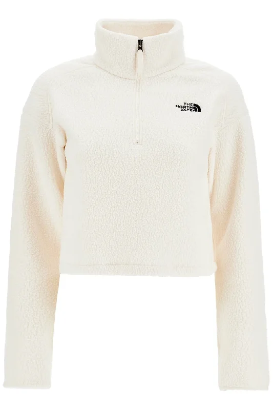 Unbeatable Prices Sherpa Fleece Cropped Sweatshirt In  - White