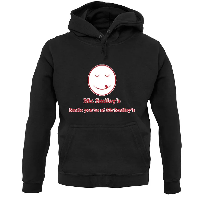 Price Buster Mr Smiley's Smile You'Re At Smiley's Unisex Hoodie