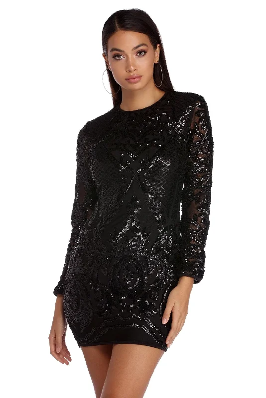 Exclusive Deal Cher Sassy Sequin Mini Dress