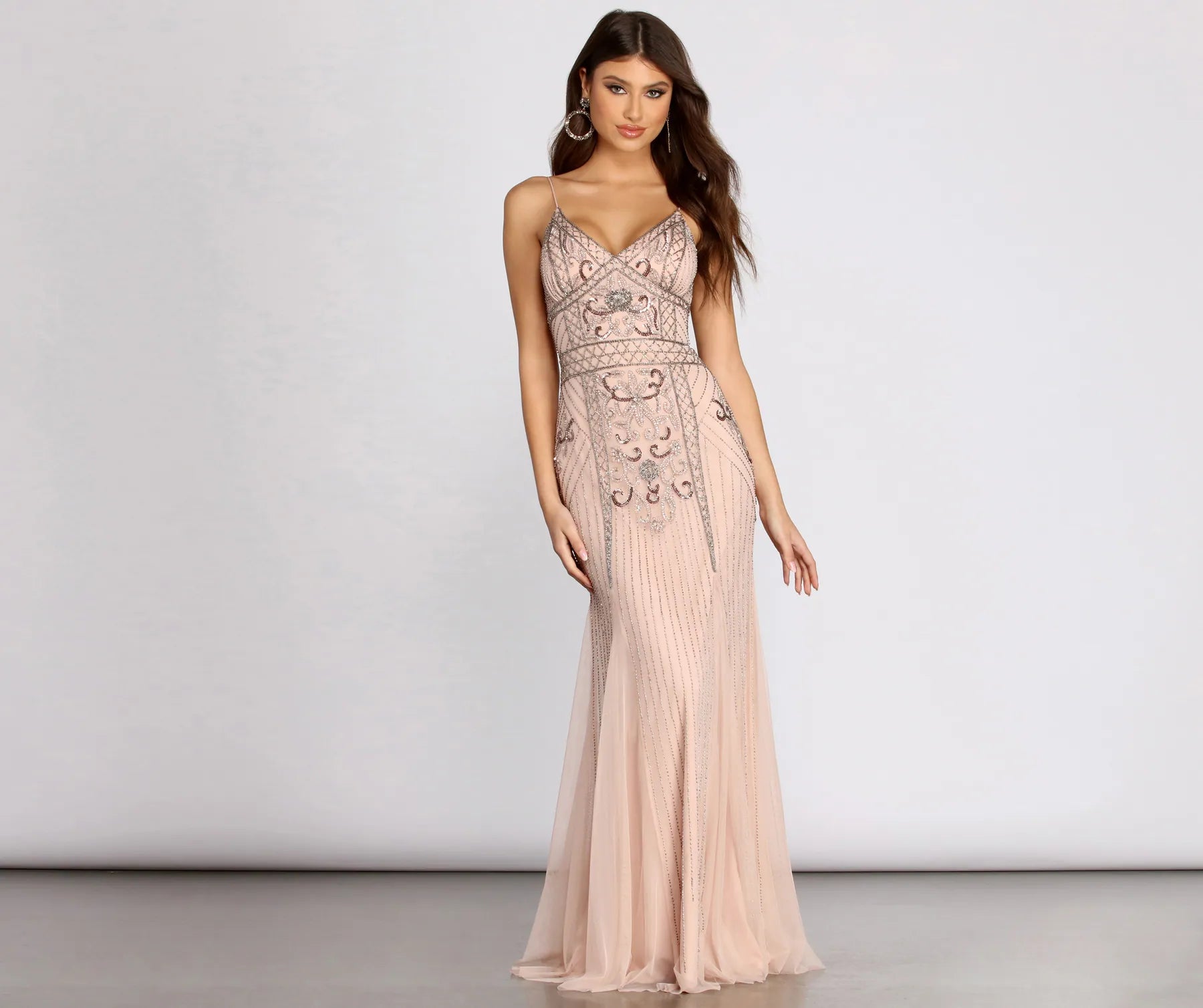 Special Savings Arianna Formal Beaded Sleeveless Dress