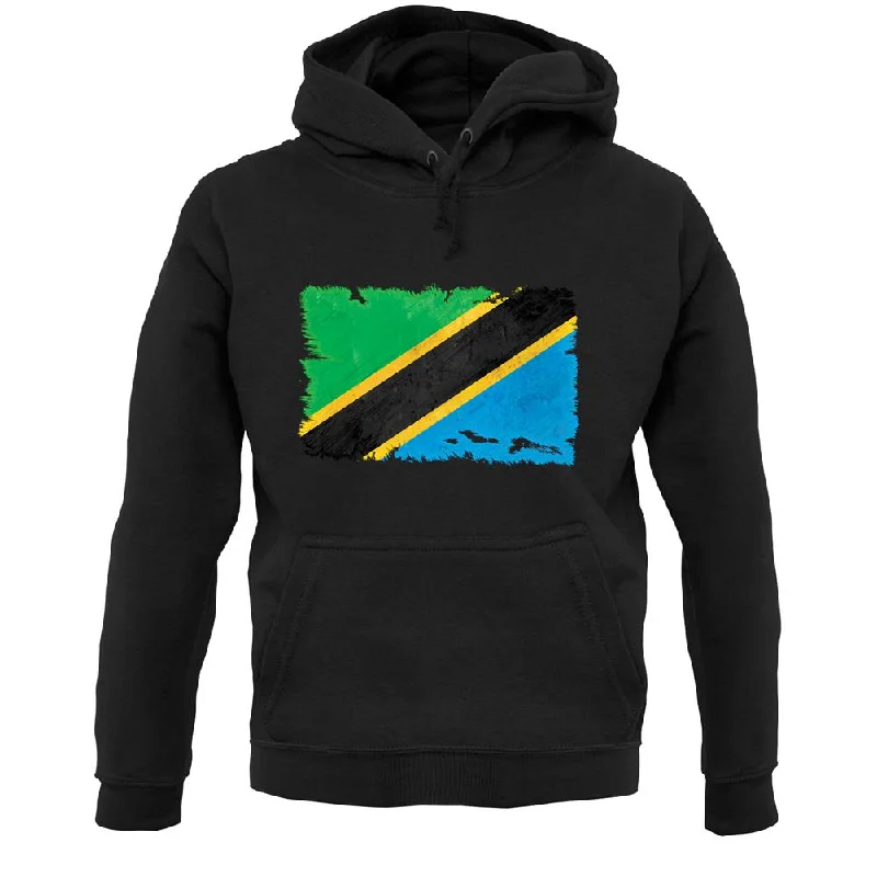 Savings Alert Tanzania Grunge Style Flag Unisex Hoodie