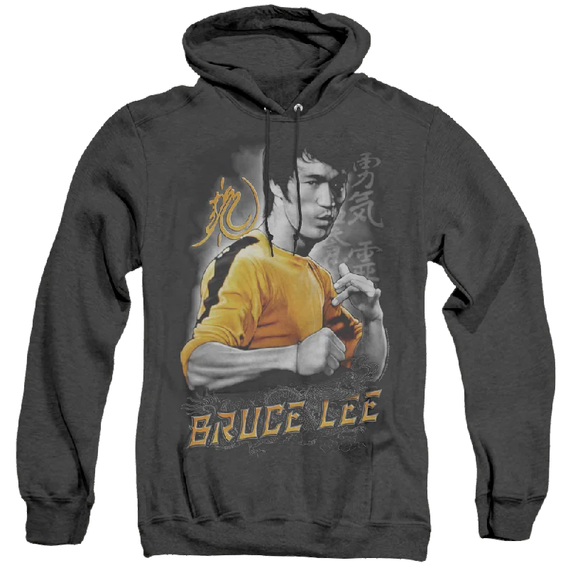 Deal Mania Bruce Lee Yellow Dragon - Heather Pullover Hoodie