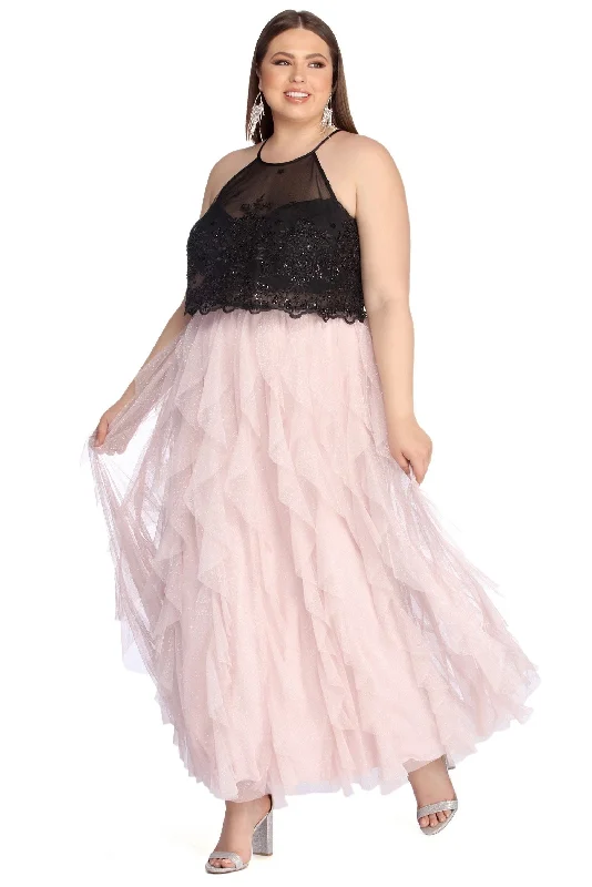 Buy Now Plus Missy Tendril Ball Gown