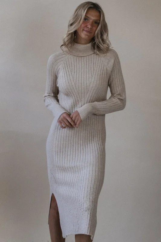 Exclusive Online Offer Tara Turtleneck Ribbed Sweater Dress