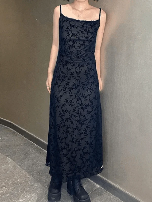 Don’t Miss Out Mesh Paneled Floral Maxi Dress