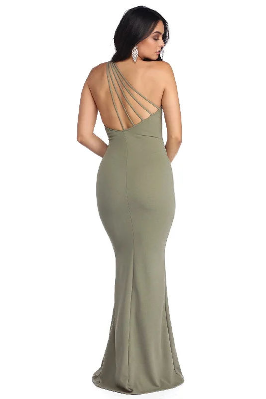 Can't Be Beat Cecilia One Shoulder Crepe Dress