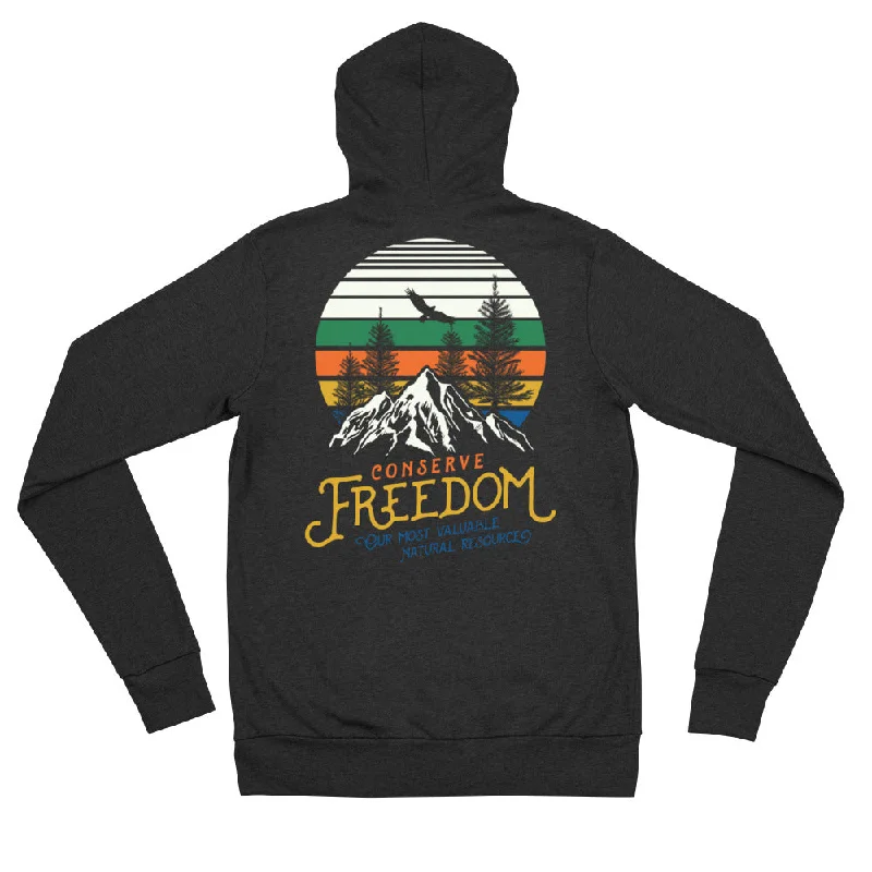 Act Fast Conserve Freedom Unisex Tri-Blend Lightweight Hoodie Sweatshirt