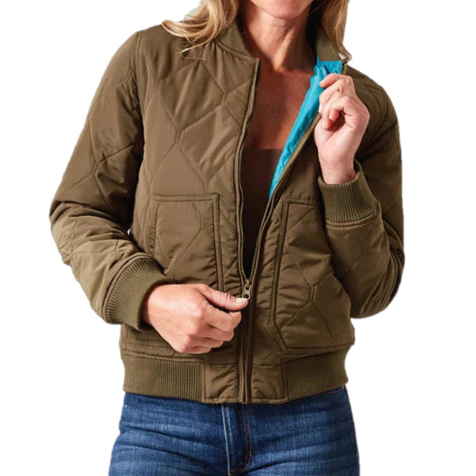 Super Sale Kimes Women's Marinos Bomber Jacket- Dark Army