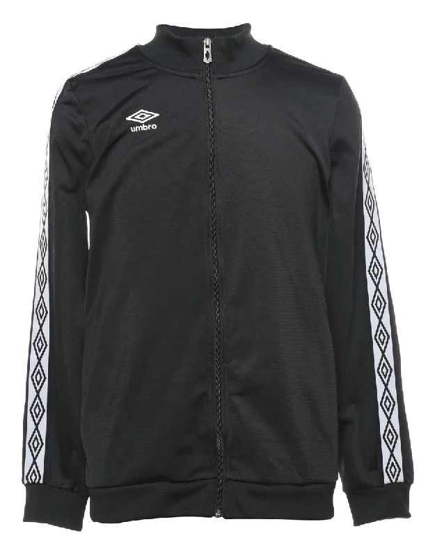 Price Break Umbro Black & White Zip-Front Track Top - S