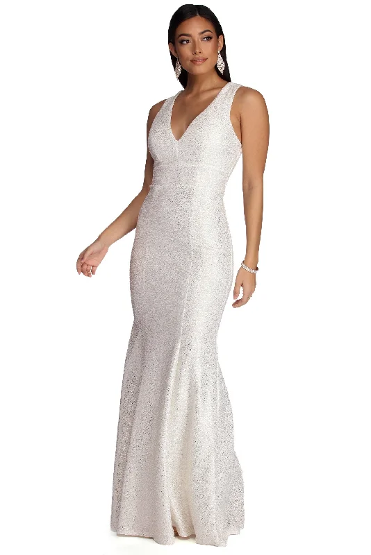 Bonus Savings Avah Formal Boucle Mermaid Dress