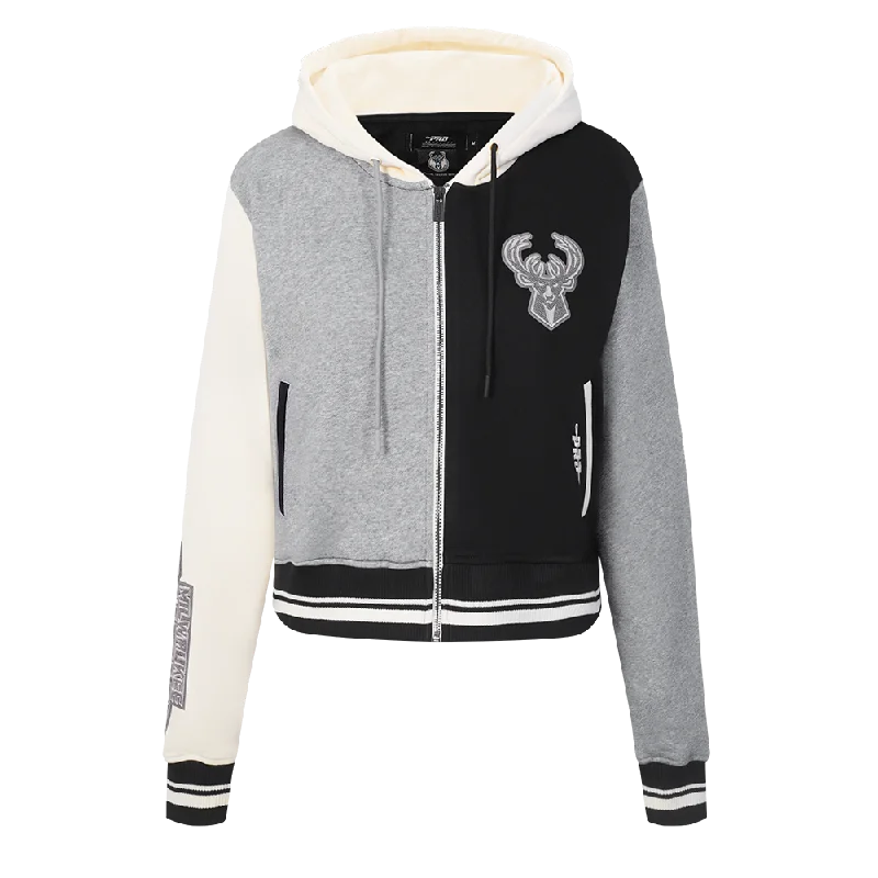 Today’s Deal SUDADERA CON CIERRE NBA MILWAUKEE BUCKS REVERSE FRENCH TERRY PARA MUJER