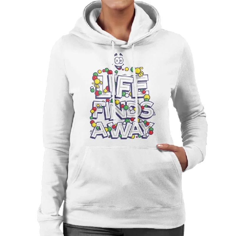 Mega Sale Jurassic Park Tagline Life Finds Away Women's Hooded Sweatshirt