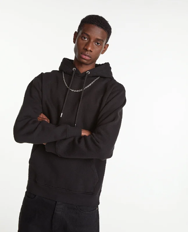 Daily Deals Hoodie With Chain Detail | Men | Black