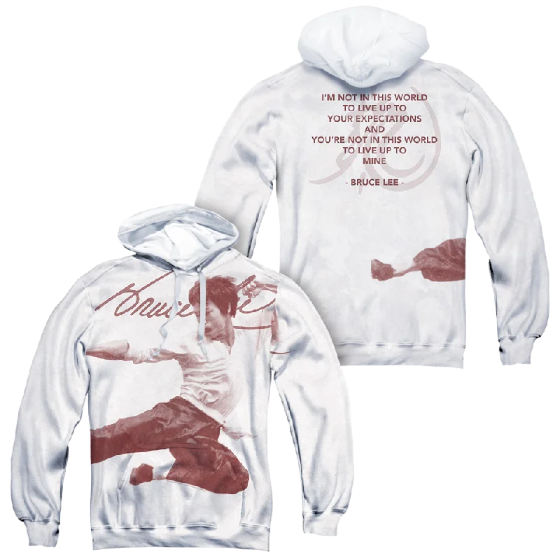 Deal Frenzy Bruce Lee Expectations (Front/Back Print) - All-Over Print Pullover Hoodie