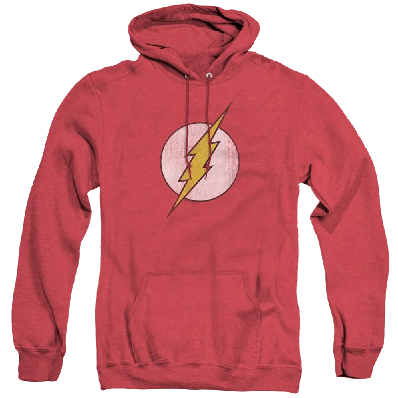 Grand Opening Sale Flash, The Flash Logo Distressed - Heather Pullover Hoodie