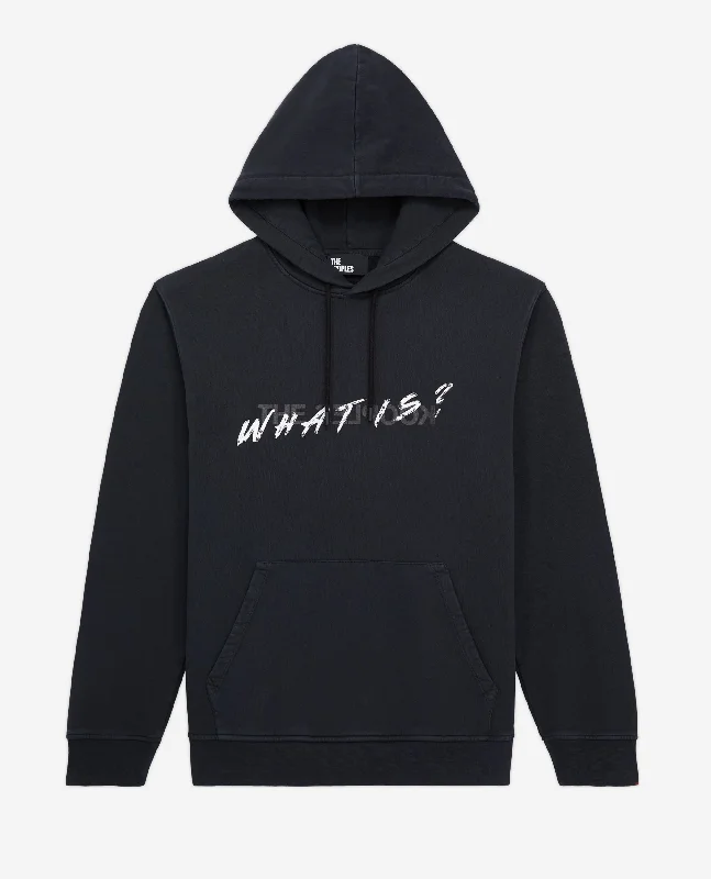 Major Savings What Is Hoodie | Men | Black Washed