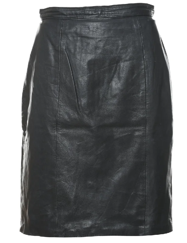 Markdowns Pencil Shape Leather Skirt - S