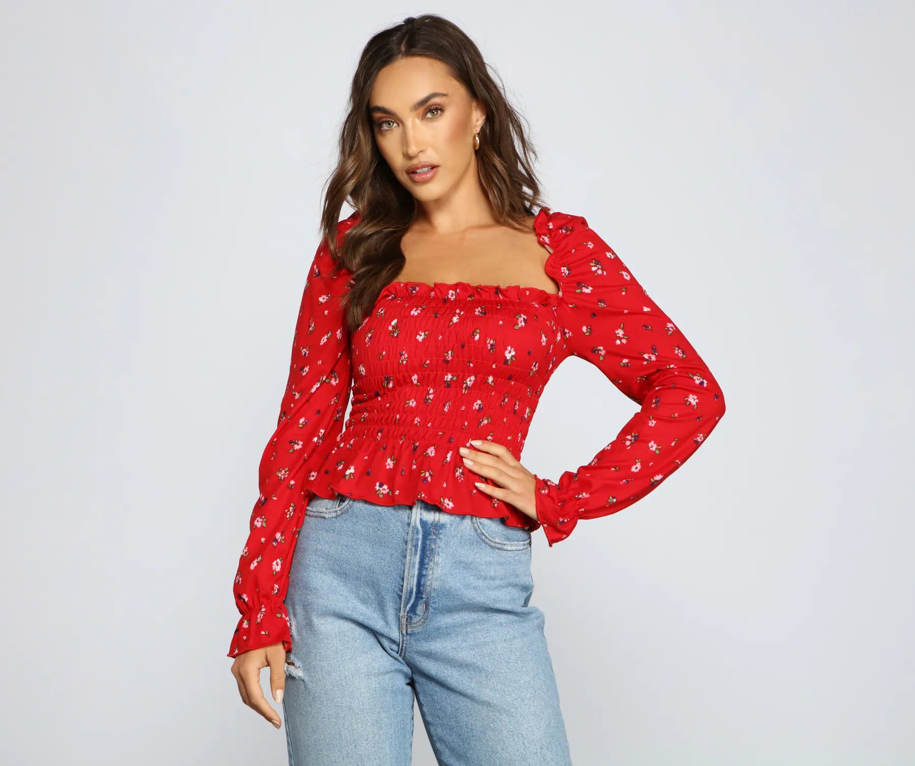 Great Bargains So Sweet Ditsy Floral Smock Top