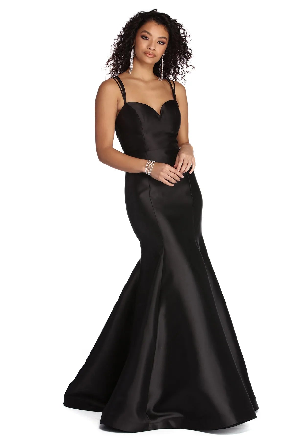Flash Deals Analia Formal Satin Trumpet Dress