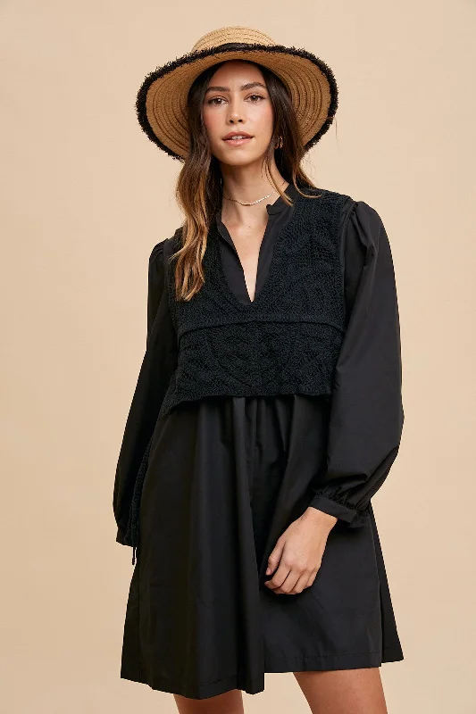 Steals and Deals Two-Fer Crochet Top Dress