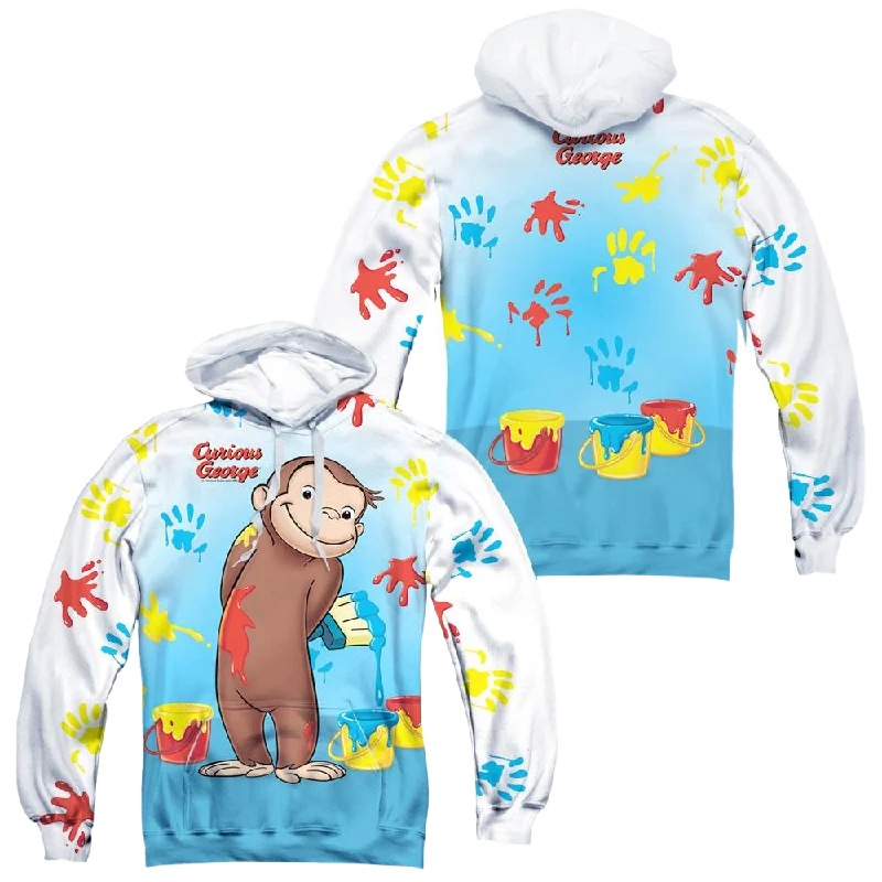 Exclusive Online Offer Curious George Paint All Over (Front/Back Print) - All-Over Print Pullover Hoodie