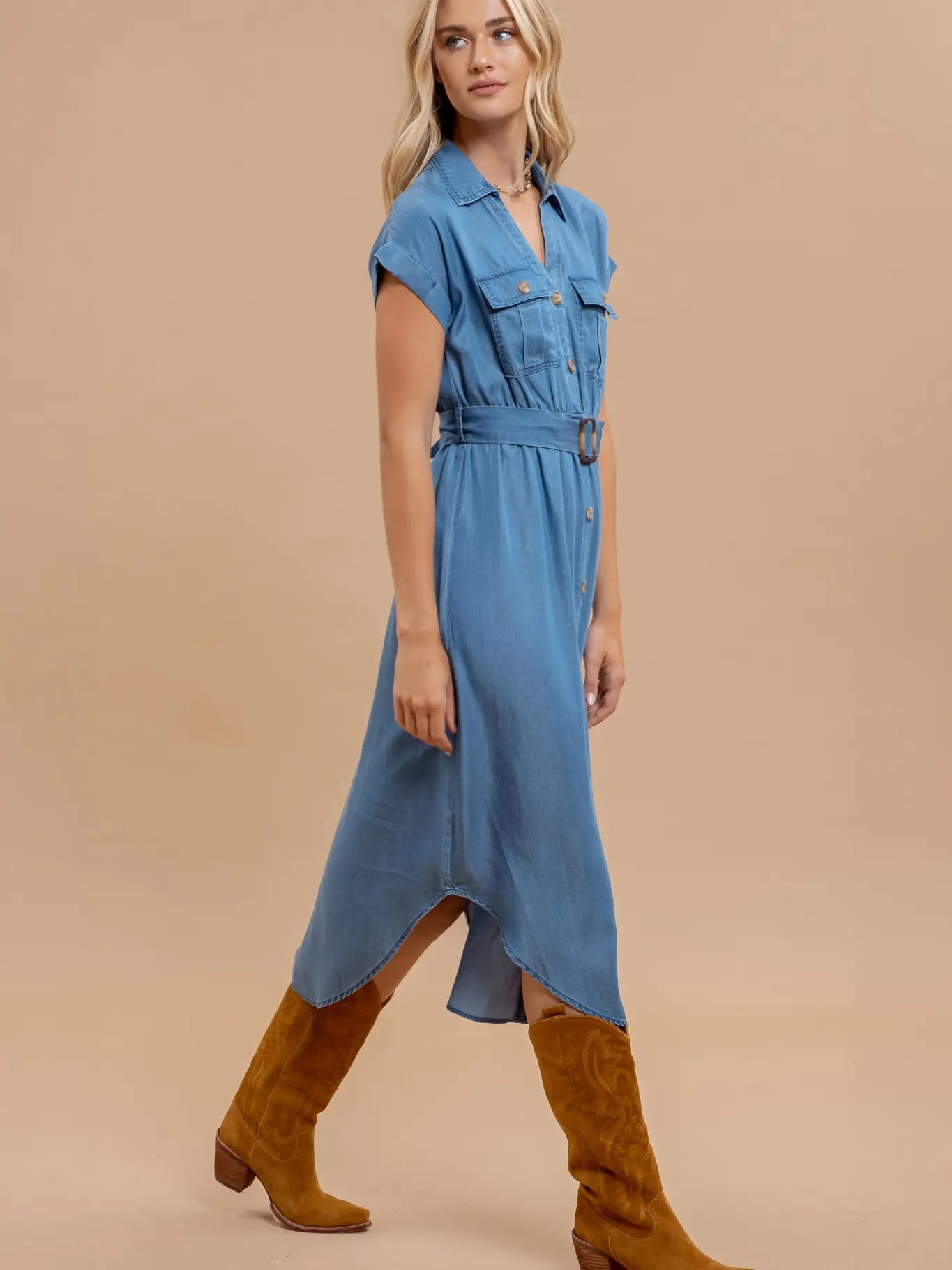 Best Seller Chelsea Chambray Dress