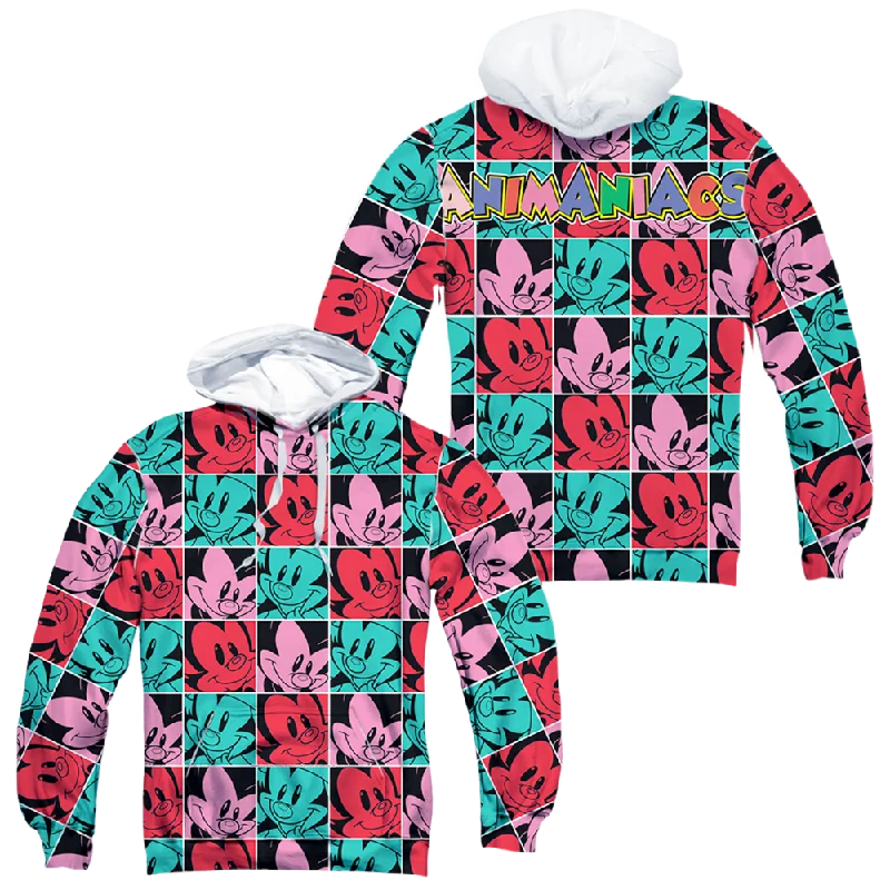 Act Now Animaniacs Squares (Front/Back Print) - All-Over Print Pullover Hoodie